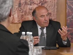 HD: Senior Manager Talking At The Board Meeting Stock Footage