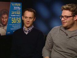 INTERVIEW Will Reiser and Seth Rogen on how comedies aren't good or adventurous at the moment at the 50/50 Interview at London England. (Footage by WireImage Video/Getty Images Entertainment Video) Stock Footage