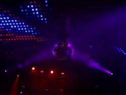 HD Ceiling lights with disco ball (loopable) Stock Footage