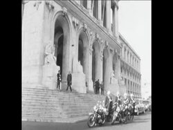 SYND 26 10 68 CHANCELLOR KIESINGER MEETS PRESIDENT THOMAS Instructional Video