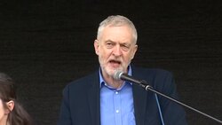 Jeremy Corbyn Speaks to NHS Protesters News Clip