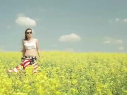 Patriot girl Stock Footage