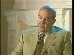 Allawi says he discussed UN buffer zone with Syrian president News Clip