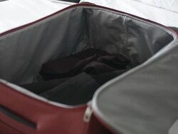 Hands Packing Clothes, Luggage Stock Footage