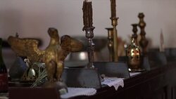 Orthodox church interior Stock Footage