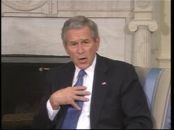 Israeli PM meeting Bush, comments.  Olmert meets senators News Clip