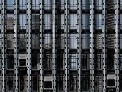 Mirror Skyscraper Elevator USA Stock Footage