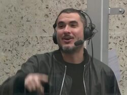 Zane Lowe at Radio Around The World, Sport Relief Challenge on March 17, 2014. Stock Footage