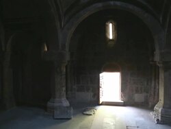 Haghartsin monastery, interior of saint Gregory church Stock Footage