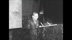 SYND 12 12 68 UNITED NATIONS GENERAL ASSEMBLY SESSION IN NEW YORK News Clip