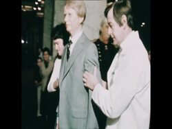 SYND 3 11 76 FORD AND NOW CARTER AT MADAME TUSSAUDS WAX MUSEUM News Clip