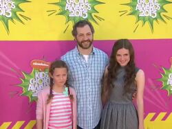 Judd Apatow, Iris Apatow, Maude Apatow at Nickelodeon's 26th Annual Kids' Choice Awards 3/23/2013 in Los Angeles, CA.(Footage by WireImage Video/Getty Images Entertainment Video) Stock Footage