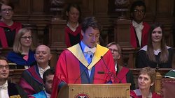 Speech soundbite - Canadian PM Justin Trudeau awarded honorary degree from Edinburgh University News Clip