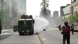 Protestors demand an end to alleged militarisation of Mapuche territory News Clip