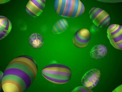 (Loop) Falling Eggs for Easter Stock Footage