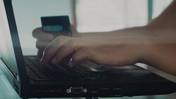 Women with internet shopping Stock Footage