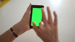 Smart phone chroma key tracking Stock Footage