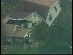 Aerials of devastation left behind by Hurricane Ike News Clip