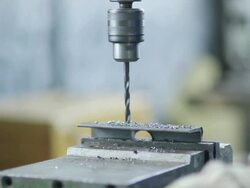 Drilling In Metal - Stock Footage Stock Footage