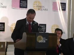 New York City New Years Eve 2006 Press Conference Stock Footage