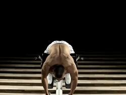 Hyperextension exercise Stock Footage