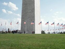 MS View of Washington Monument / Washington, DC, USA Stock Footage
