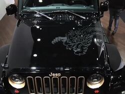 2012 Jeep Wrangler Dragon design concept montage Stock Footage