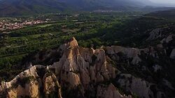 Les Orgues d'Ille sur Tet, Languedoc-Roussillon Stock Footage