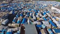 CLEAN : STOCKSHOTS: the Bab al Salama camp in Syria News Clip