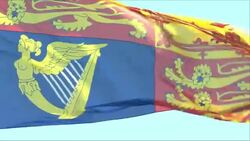 UK The Royal Standard Flag News Clip