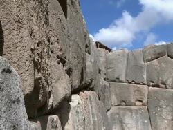 WS PAN ZI ZO View of town with camera zooming in on Plaza de armas / Cuzco, Peru Stock Footage