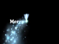 Merry Christmas firefly Stock Footage