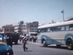 Tel Aviv Bus Station 1962 Stock Footage