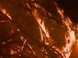 HD: Night fire Stock Footage