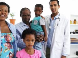 South African Family Doctor Stock Footage