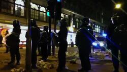 Rioting in south London area of Clapham News Clip