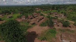 Drone aerials of a village in rural Malawi News Clip
