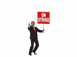 HD: Businessman On A Strike Stock Footage
