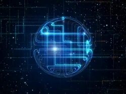 Communication tracing sphere Stock Footage