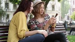 Leisure time with cell phone and tablet Stock Footage