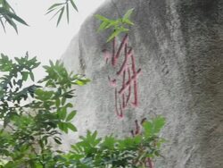 MS TD Fortune teller in temple / Macau, China Stock Footage