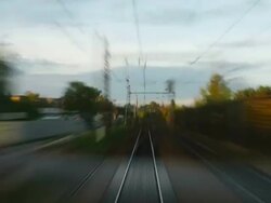 High Speed EuroCity Train Timelapse Stock Footage