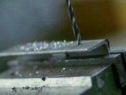 Drilling In Metal - Stock Footage Stock Footage