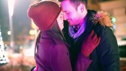 Winter romance. Stock Footage