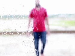 Men Knocking the Door Stock Footage