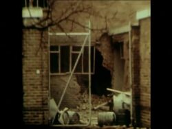 SYND 26-3-74 AFTERMATH OF BOMB BLASTS AT CLARO BARRACKS IN RIPON, YORKSHIRE Instructional Video