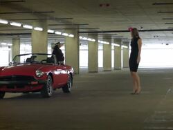 Car Transforms into a Heavy Suitcase Stock Footage