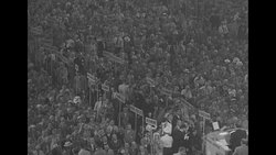 Delegates on the floor at the 1952 Republican National Convention in Chicago News Clip