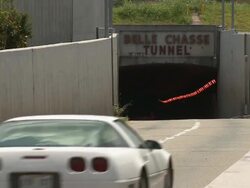 Entrance To Belle Chasse  Tunnel Stock Footage