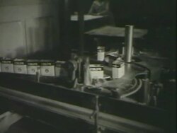 Canning conveyor belt Stock Footage